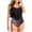 Black, variant on VerPetridure Womens Tankini Swimsuits Ruffled Tank Top Tummy Control Floral Modest Swimwear High Waisted Bikini Two Piece Bathing Suits