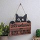 thumbnail image 2 of Suitable for Funny Cats Welcome Sign, Cats Welcome People Tolerated Kitten Wooden Plaque, Black Cats Wall Decor, 2 of 5