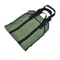 thumbnail image 3 of Bolsa de tela Oxford para leña, portátil, resistente, para jardín, color verde militar, 3 of 14