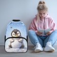 thumbnail image 2 of Aplkyhs Penguin School Backpack for Boys Girls Ages 6-18 Large Capacity Lightweight Water Resistant Ergonomic Padded Straps for Elementary Middle High School Back to School, 2 of 7