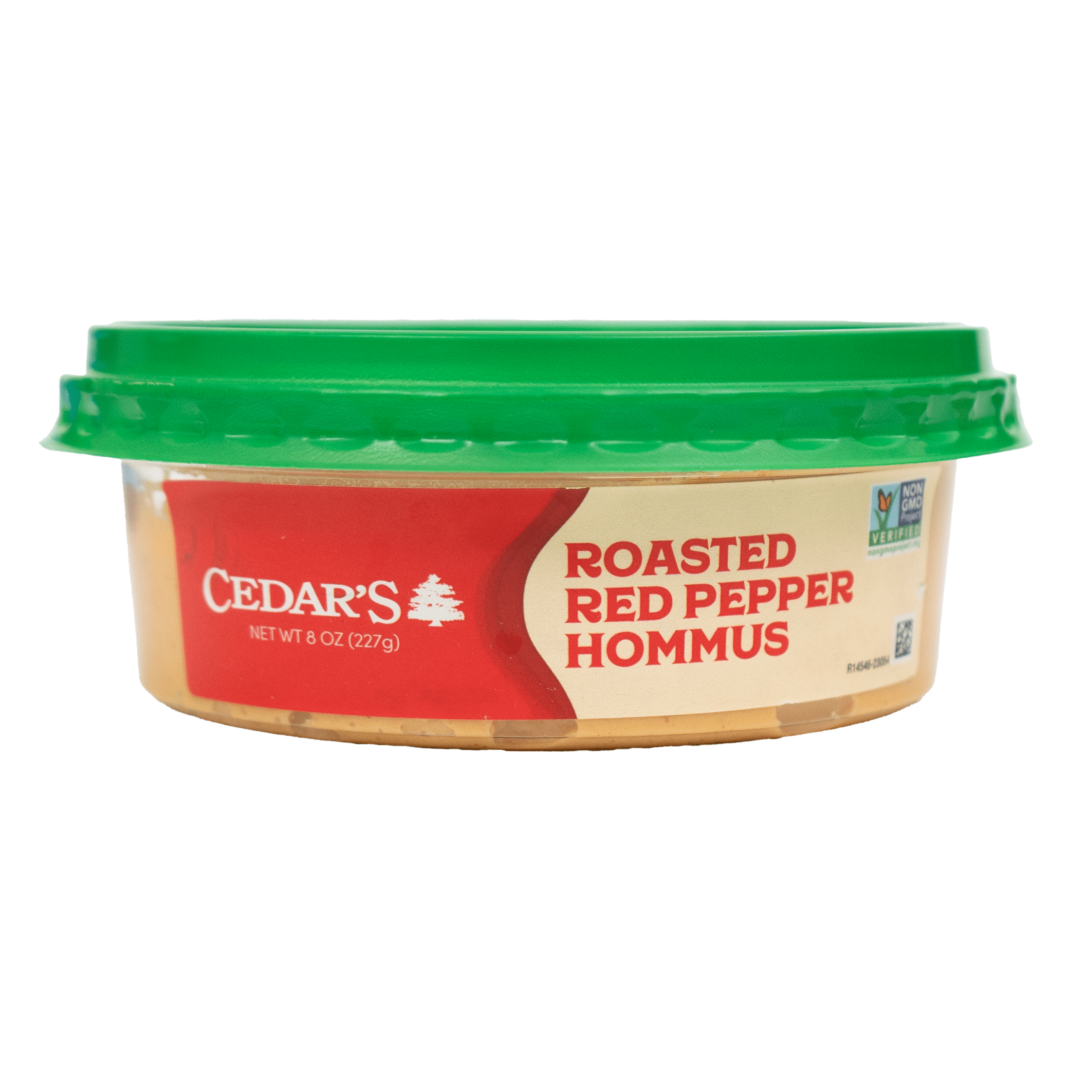 Cedars Roasted Red Pepper Hommus, 8 oz, Gluten Free, Plastic Bowl