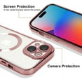 thumbnail image 3 of Case Made for iPhone 15 Plus 6.7 Inch [Built-in Camera Lens Protector] [Compatible with MagSafe] Anti-Scratch Shockproof Protective Slim Electroplated Case for Women Men - Pink, 3 of 6