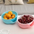 thumbnail image 4 of Snack Bowl con Shell Holder Plato doble Tuerca Bowl para Pistachos Cacahuetes Semillas de girasol Edamame Cerezas Dulces (Color al azar), 4 of 5