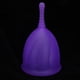 thumbnail image 4 of Copa menstrual de silicona reutilizable para higiene femenina, herramienta para el cuidado corporal, color morado S, 4 of 12