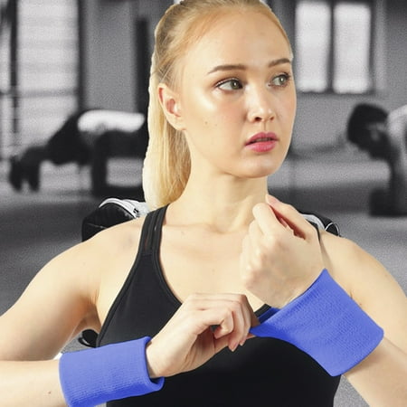Ke1Clo Sports Wristband under ! Sweatband Guard for Volleyball Basketball Tennis Absorbent Blue 3.15×3.15 inch Ke1Clo Sports Wristband under ! Sweatband Guard for Volleyball Basketball Tennis Absorbent Blue 3.15×3.15 inch