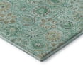 thumbnail image 3 of Addison Rugs Mayfield Premium Machine Washable Transitional Floral Aqua Round Rug, 8' x 8', 3 of 6