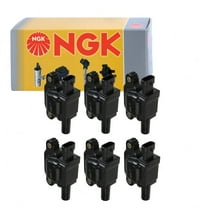 6 pc NGK Ignition Coils compatible with Chevrolet Silverado 1500 4.3L V6 2014-2019