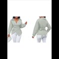 thumbnail image 2 of Blusa de Verano para Mujer, , con Rayas y Botones en la Parte Delantera, de Larga. Verde XXL, 2 of 6