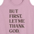 thumbnail image 3 of Instant Message - But First, Let Me Thank God - Women's Racerback Tank Top, 3 of 6