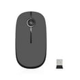 thumbnail image 2 of Jelly Comb 2.4G Slim Wireless Mouse with Nano Receiver, Less Noise, Portable Mobile Optical Mice for Notebook, PC, Laptop, Computer Gray, 2 of 7
