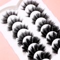 thumbnail image 3 of BESTYASH 7Pares De Pestañas Postizas Negras Ligeras Para Maquillaje Con Aspecto Natural, 3 of 6