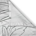 thumbnail image 3 of Ambesonne Thistle Kitchen Curtains, Meadow Blooms Wildflowers, 55"x39", Pale Grey and White, 3 of 3