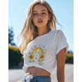 thumbnail image 4 of T Shirts for Women Short Sleeve Cotton Crewneck T-Shirt, Sunflower Plants Rainbow Love Heart Tee Tops Casual Basic T-Shirts, XS-5XL White XS, 4 of 7