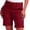 *Red, variant on ClodeEU Women's Plus Size Stretch Twill Hiking Shorts with Pockets,Casual Summer Outdoor Short White,Womens Plus M