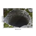 thumbnail image 3 of Vwrxbz 3D Visual Bath Mat Non Slip Crystal Velvet Optical Illusion Floor Mat Cave Pool Print Absorbent Bathroom Rug 50x80cm, 3 of 9
