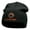 Black, variant on Desert Flame Logo Embroidered Short Knitted Beanie - Black OSFM