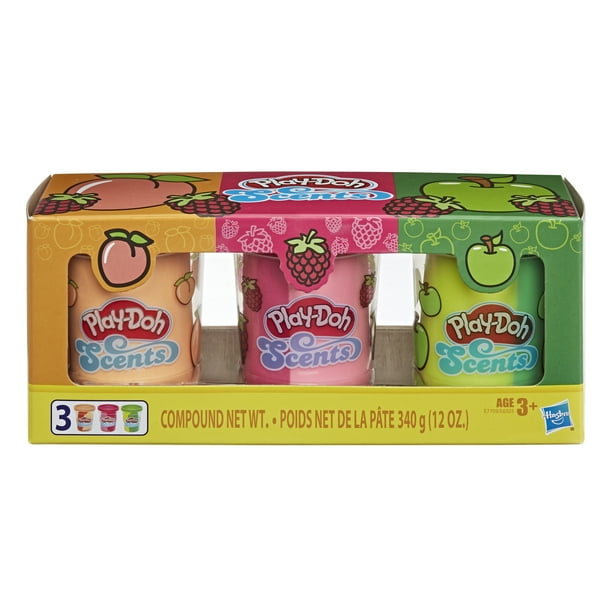 Play-Doh Scents 3-Pack of Fruit Scented Compound, 4-Ounce Cans - Walmart.com - Walmart.com