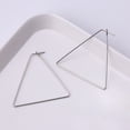 thumbnail image 4 of Fiudx Pendientes de Acero Inoxidable Conducen Elegantes y Grandes para Mujer., 4 of 4