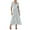 Light Gray, variant on Pimfylm Women's Summer Casual Dress Short Sleeve Wrap V Neck Midi Dresses with Pockets White, XL