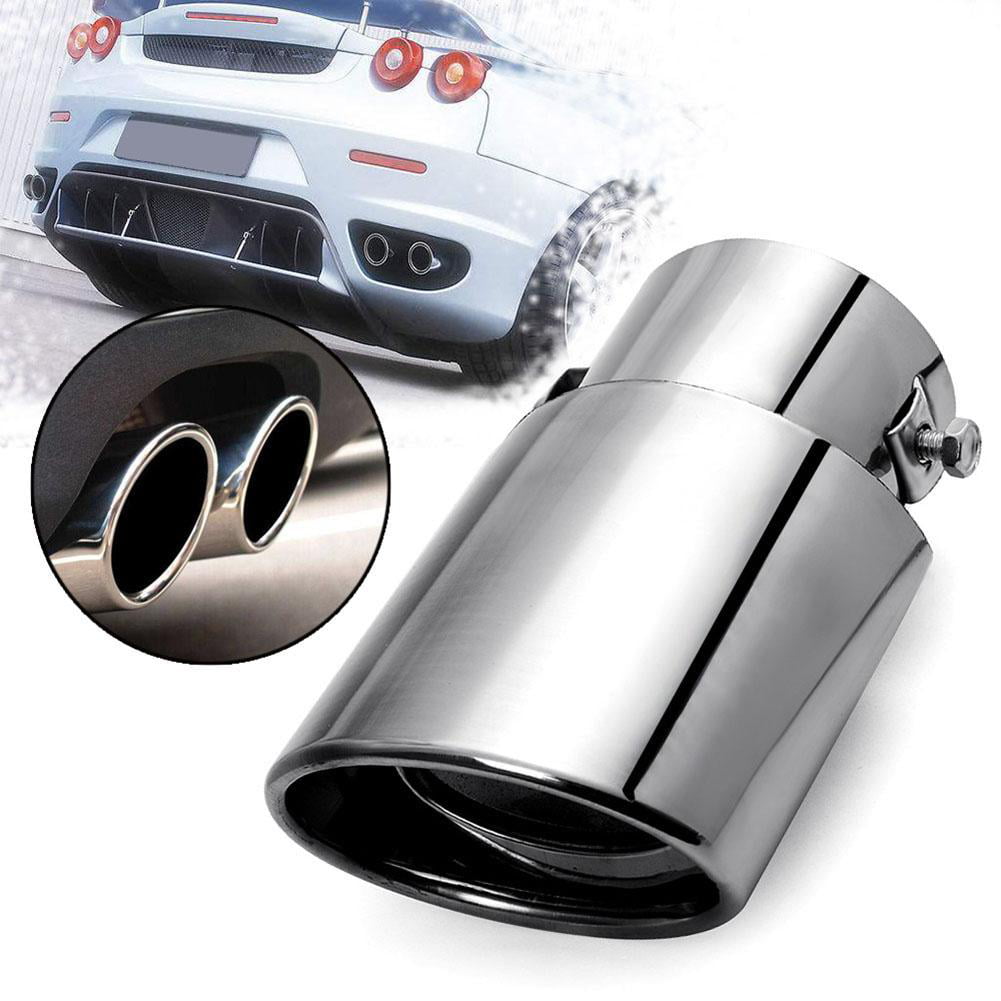 SS304 Auto Car SUV Truck Round Exhaust Pipe Tips Tail Muffler Cover Car styling 