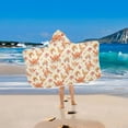thumbnail image 5 of Toddler Hooded Beach Towel 24x50 Kids Bath Towels Soft Quick Dry for Swim Pool Boys Girls Cute Happy Crabs, 5 of 7