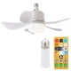 thumbnail image 2 of Ventilador Techo Interior Lámpara LED Mini E27 Base 3 Velocidades, 2 of 9