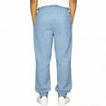 thumbnail image 6 of CYRBOKO Boys Joggers, Casual Breathable Spring Elastic Waist Athletic Pants Blue Size 7-8 T, 6 of 6