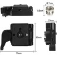 thumbnail image 5 of 323 RC2 Quick Release Plate with Clamp and 1/4'' - 3/8'' Screw, Camera QR Plate Mount Rapid Connect Tripod Adapter Compatible for Manfrotto 200PL-14, 323 RC2 496RC, 498RC2, 804RC2, 5 of 5