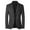 Black, variant on Hueook Blazers for Men Big and Tall Men's Casual Single-breasted Fashion Suit Business Casual Suit Wool Coat Clearance Long Sleeve Jacket Tops Men Fashion