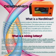NerdMiner V2 Ultra 78KH/S T Display S3 Bitcoin Miner with Low Power Consumption Crypto Nerdminer with Fan Lucky Miner Win 6.25 BTC