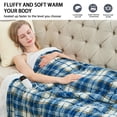 thumbnail image 2 of PMONPA Electric Heated Blanket for Adult, 51"x61" Soft Flannel Heating Blanket with 10 Heating Levels & 8 Hours Auto Off，Navy, 2 of 8