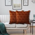 thumbnail image 6 of Hoosue Fall Decorative Throw Pillow Covers 18 x 18 Inch Set of 2, Thanksgiving Autumn Harvest Pumpkin Cushion Covers, 3D Embroidered Pillow Cases for Couch Bedroom Living Room Decor, Rust, 6 of 7