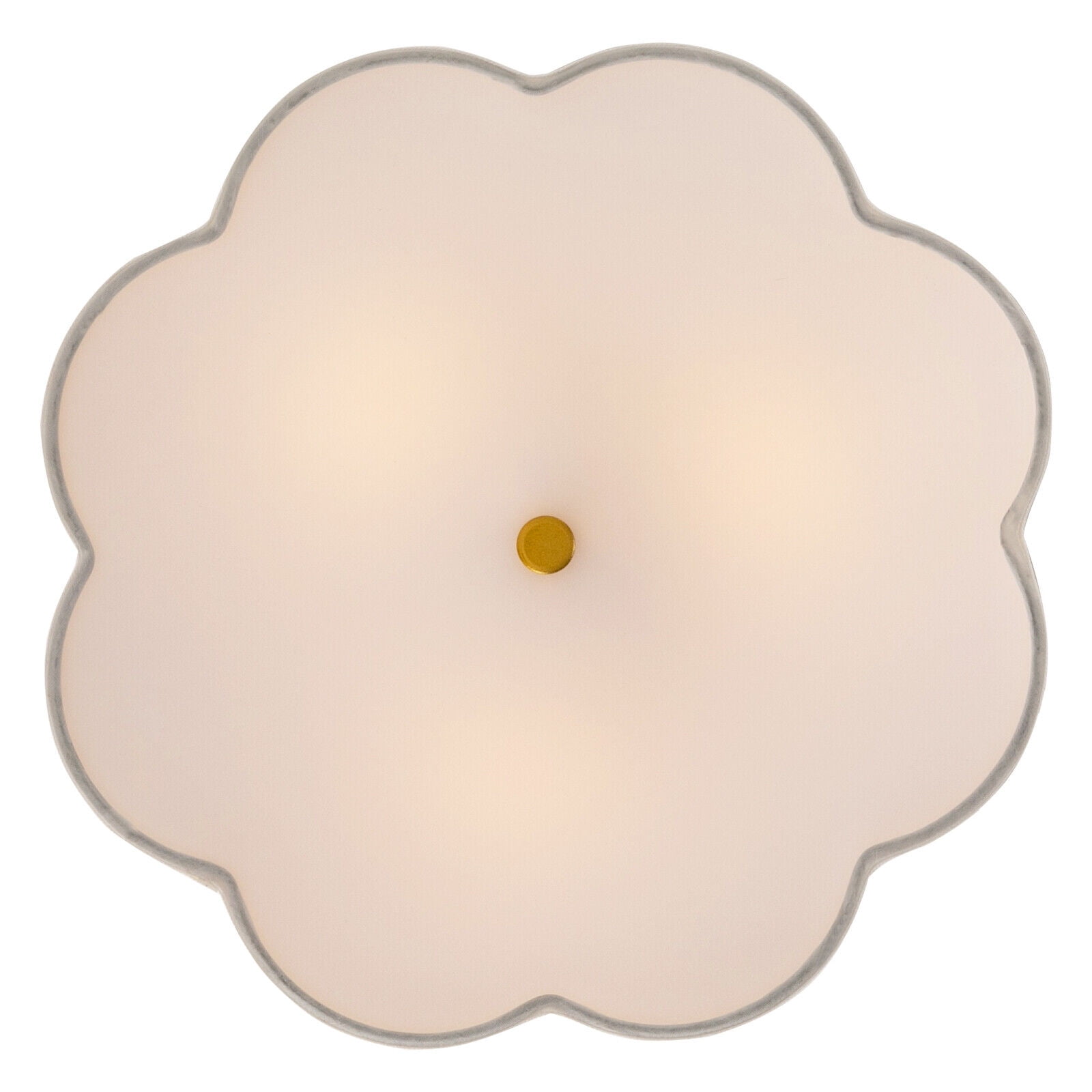 110V 8 Petals Indoor Creamy White Flush Mount Ceiling Light Ceiling Light Fixture for Living Rooms Bedrooms Kitchens