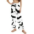 thumbnail image 3 of MLQIDK Women Plus Size Fall Pajamas Halloween Loose fit Pumpkin Bat Ghost Print Pajamas Drawstring Elastic Waist Halloween PJ Pants Funny Comfy PJ Bottoms, 3 of 4