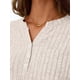 thumbnail image 4 of Conjuntos de Dos Piezas para Mujer, Suéter de Cuello Henley de Otoño, Chándal A Juego, Pijamas Cómodos con Bolsillos Albaricoque L, 4 of 7