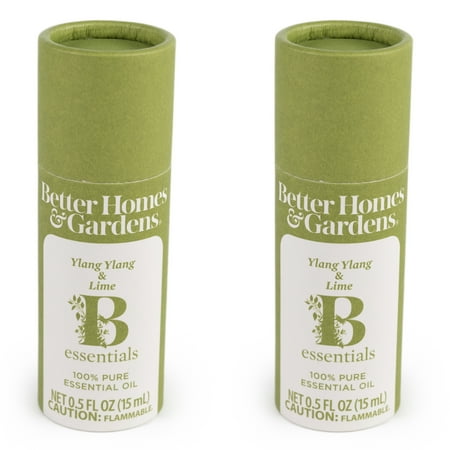 Better Homes & Gardens 100% Pure Essential Oil: Ylang Ylang & Lime, 15mL, 2-Pack