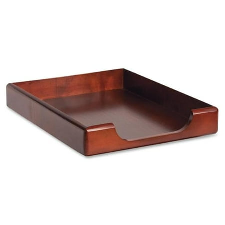 Tones Legal Tray Desk Accessory - Eldon Office Products 23350 Wood Tones Letter Desk Tray, Wood, Mahogany