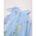 thumbnail image 6 of Baby Girls Clothes Toddler Girls Tulle Dress 4T Girls Summer Halter Dress 5T Girls Sleeveless Solid Color Floral Dress Blue, 6 of 9
