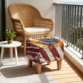 thumbnail image 4 of Jiueut American Flag Sunflower Print Footstool Slipcover, Breathable Footrest Sofa Protection Washable Covers for Ottoman Sofa with Stretch Bottom for Pets, 4 of 7