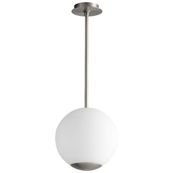 12 Inch 11W 1 Led Pendant-Satin Nickel Finish Oxygen Lighting 3-691-24
