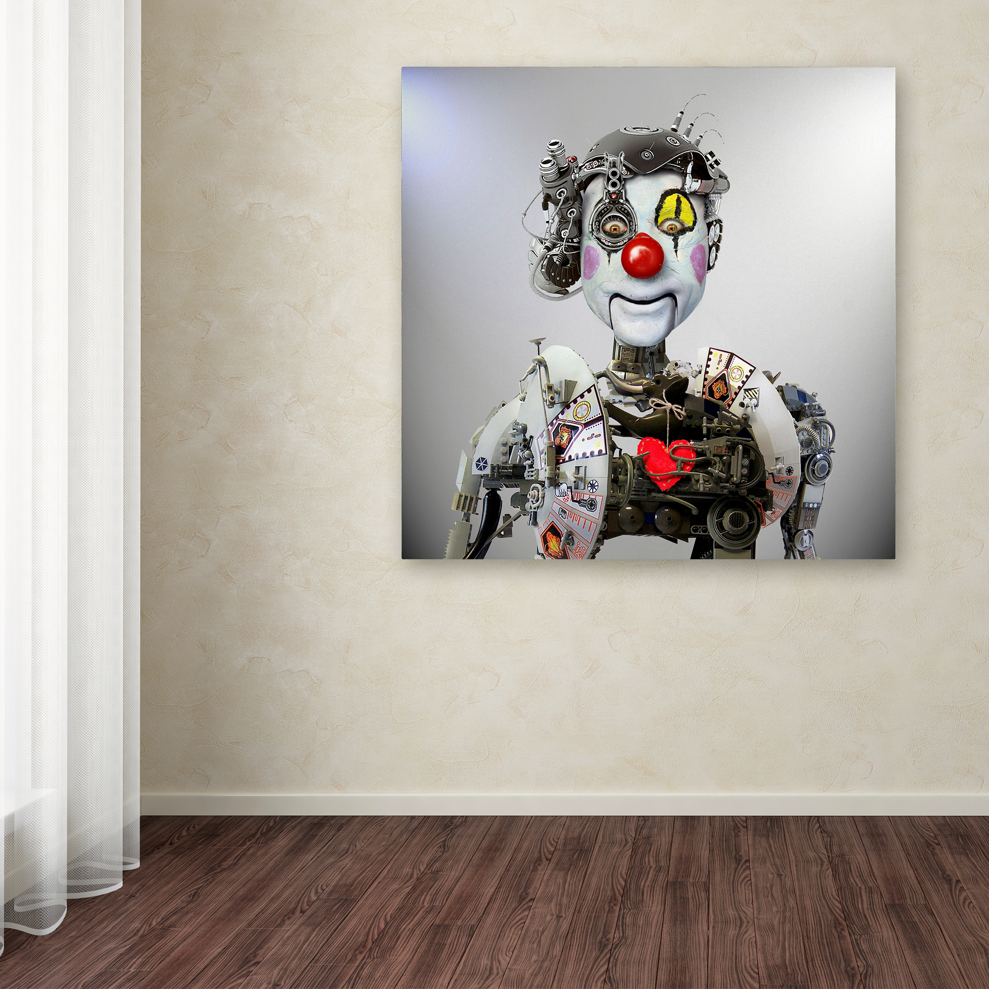 Ddiarte 'Electronic Clown' Canvas Art