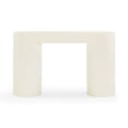 thumbnail image 5 of Mira Cream High Gloss Console Table, 5 of 9