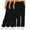Black, variant on 3 Pack Fleece Sweat Pants for Womens Straight Wide Legs Winter Sweatpants High Waisted Drawstring Workout Pants with Pockets Pink S 4