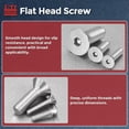 20Pcs[M3-0.5x65] Flat Head Socket Cap Screw Countersunk Bolt - Walmart.com