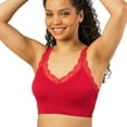 thumbnail image 3 of Coobie Women's Lace Lover Bra 9140, Seamless Wireless Bralette with Lace Trim, 3 of 8
