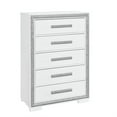 thumbnail image 3 of Global Furniture USA Andros Silver Solid Wood 5-Drawer Chest, 3 of 4