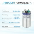 thumbnail image 3 of Uxcell CBB65 Capacitor, 30+3uF 370-440 VAC 50/60Hz Aluminium CBB65 Air Conditioner Motor Starting Round Capacitor for HVAC Systems, Air Conditioner, Heat Pump, 3 of 6