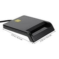 thumbnail image 3 of HLONK Square Card Reader  Universal Portable Smart Card Reader for Bank Card Card  Smart ID Credit Card Reader  USB 2.0 Interface  Black, 3 of 8