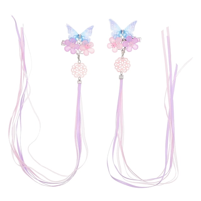 1 par de mariposa clips de pelo estilo chino pinzas para el cabello niño Hanfu tocado
