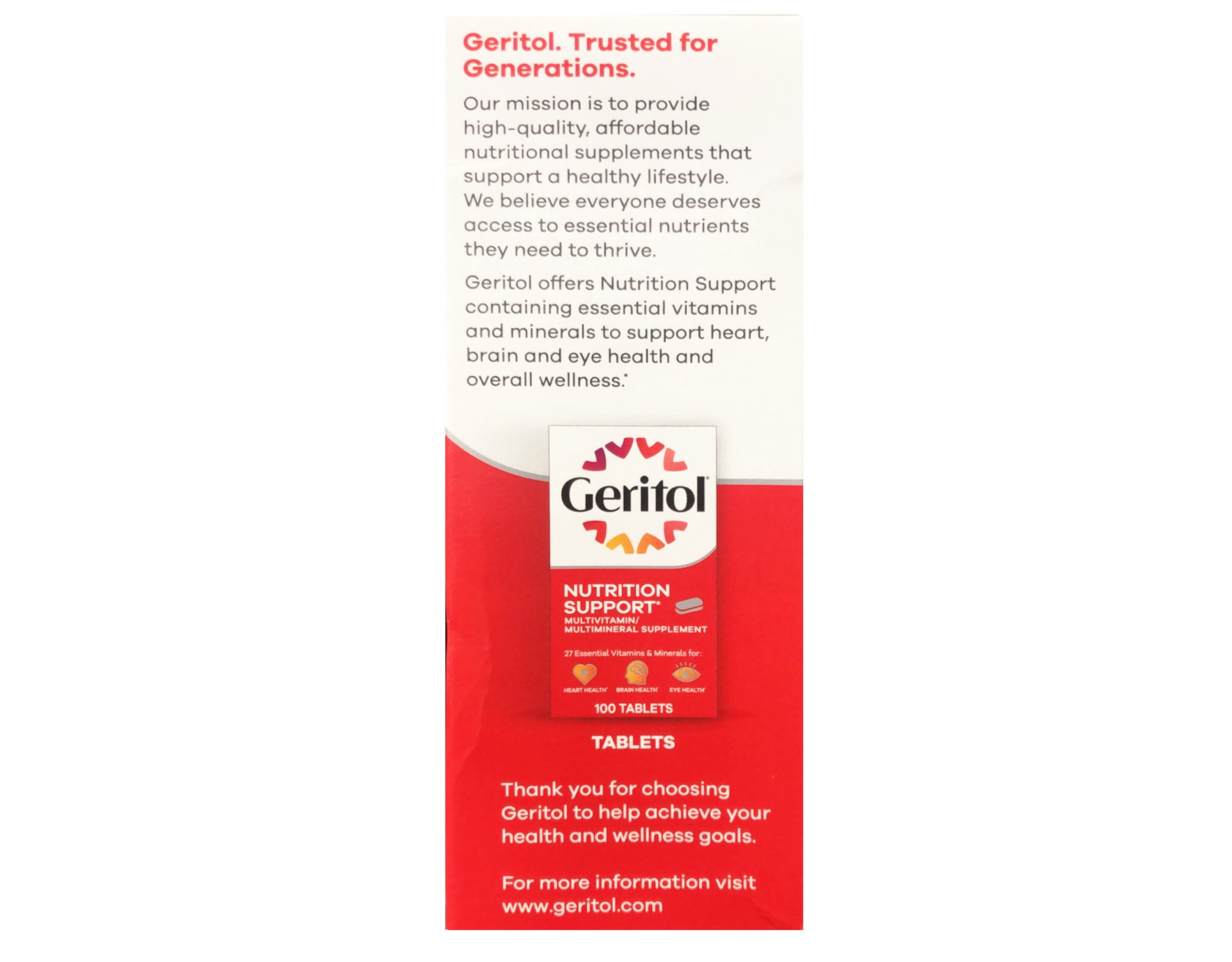 Geritol With Ferrex Tonic, High Potency Vitamin And Iron Supplement - 12 oz, 6 Pack